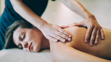 Woman Receiving Relaxation Massage